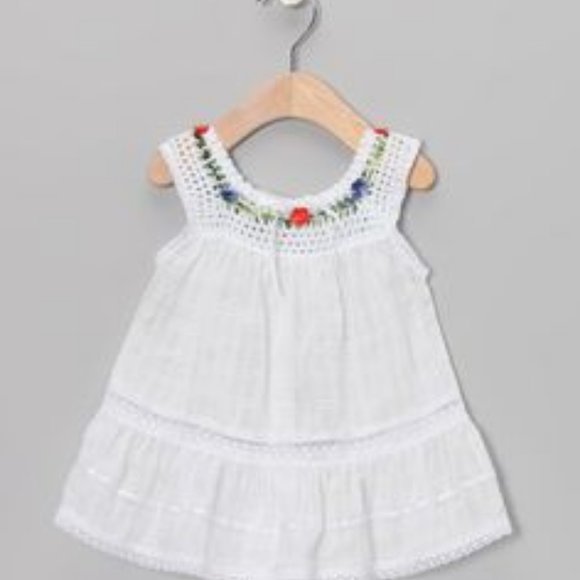 White Boho Baby Dress main image 0